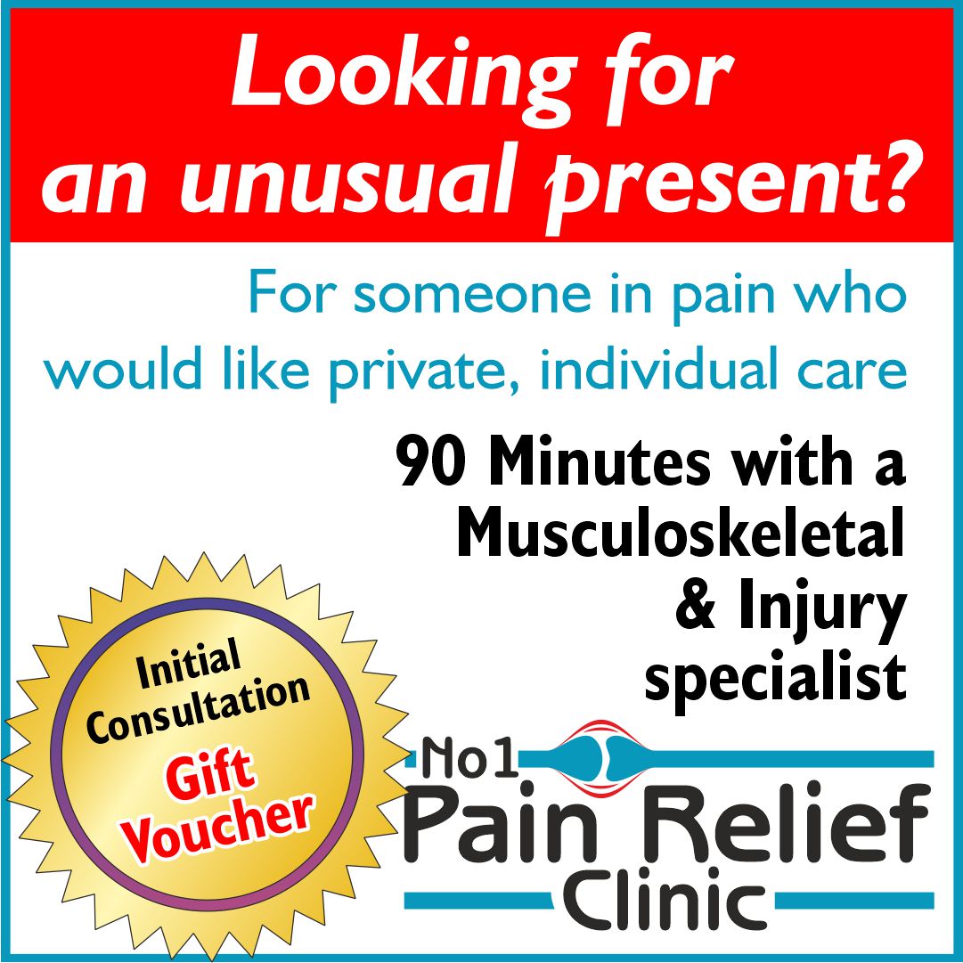 Want to to treat someone you know who is in pain?
theno1painreliefclinic.co.uk/voucher