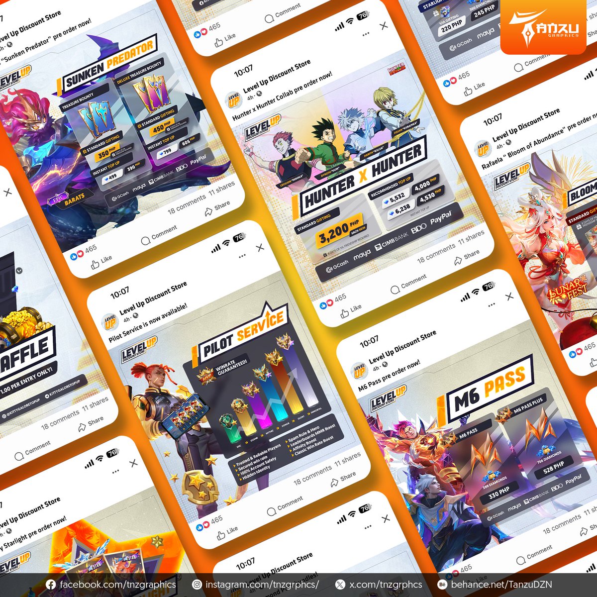 tnzgrphcs's tweet photo. Facebook Posters for Level Up

Full Gallery: https://t.co/DznF3ot4XS

#TanzuGraphics #SocialMediaBranding #PosterDesigns https://t.co/VaW9hLVver