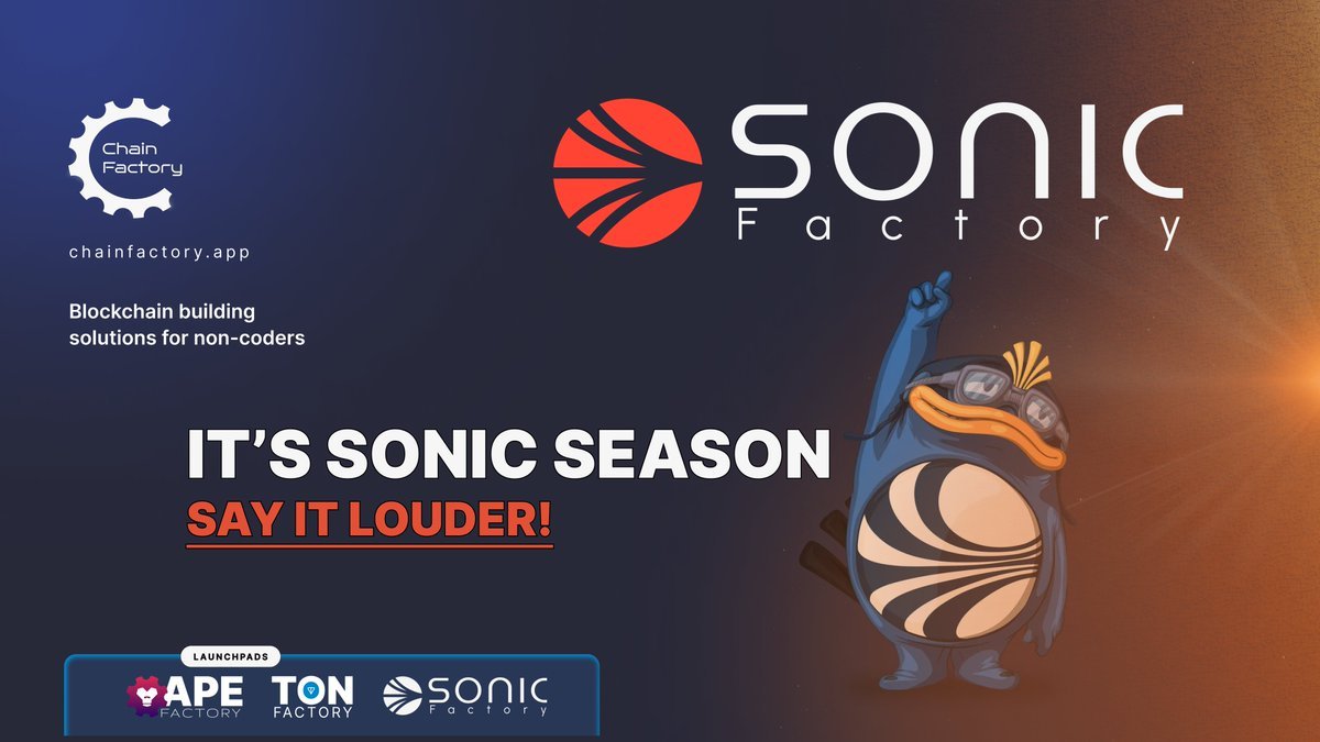VenusQueen19's tweet photo. #SONIC $S went live today and we have first ever pump fun on $S #SONIC $FTM is also live.

https://t.co/QAVoQg27hg

I strongly believe $S #SONIC will give serious competition to $SOL. 

Create #memes or #utility tokens effortlessly on https://t.co/QAVoQg27hg. 

@ChainFactoryapp team keeps building and delivering. Another revenue generating product. 

7 million market cap only.

$INJ $TON $SUI $ROSE $BNB #BASE $ETH #Bitcoin #DeFi $TAO $CELL $NMT $DEAI $EMP