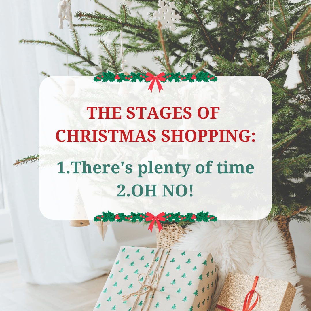 hagenandersonre's tweet image. From "I've got all the time in the world" to "Is it really Christmas Eve already?" — we've all been there. 

Navigating the two stages of Christmas shopping with a mix of procrastination and panic. 

#christmastime #lastminutegifts #holidayoops #procrastishops #festivehurry