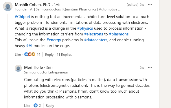 payview's tweet photo. @BrehmSean0525 What is required is a change in the #physics used to process information - changing the information carriers from #electrons to #plasmons. 
This will solve the #energy problems in #datacenters, and enable running heavy #AI models on the edge. https://t.co/kUsVw8Roq7