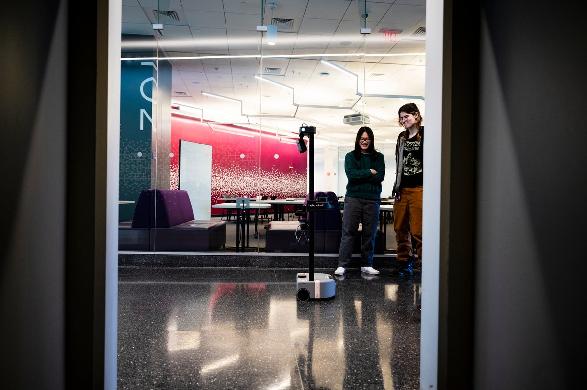 A busy building on the #Boston campus serves as a training ground for helper #robots — and the <a href="/Northeastern/">Northeastern University</a> students writing their code.

Read more: bit.ly/4gkMfqJ 🤖