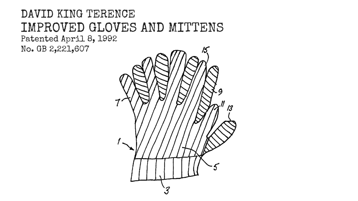 WIPO's tweet photo. It’s that time of the year: Weird &amp; Wonderful Patents are here! 🤩

First on our list is this romantic invention: "Improved Gloves and Mittens" made for lovebirds who want to hold hands in winter without the cold 🧤❤️

Can we pre-order them for Valentine’s Day?

#WWPatents https://t.co/0fTH9Zrh14