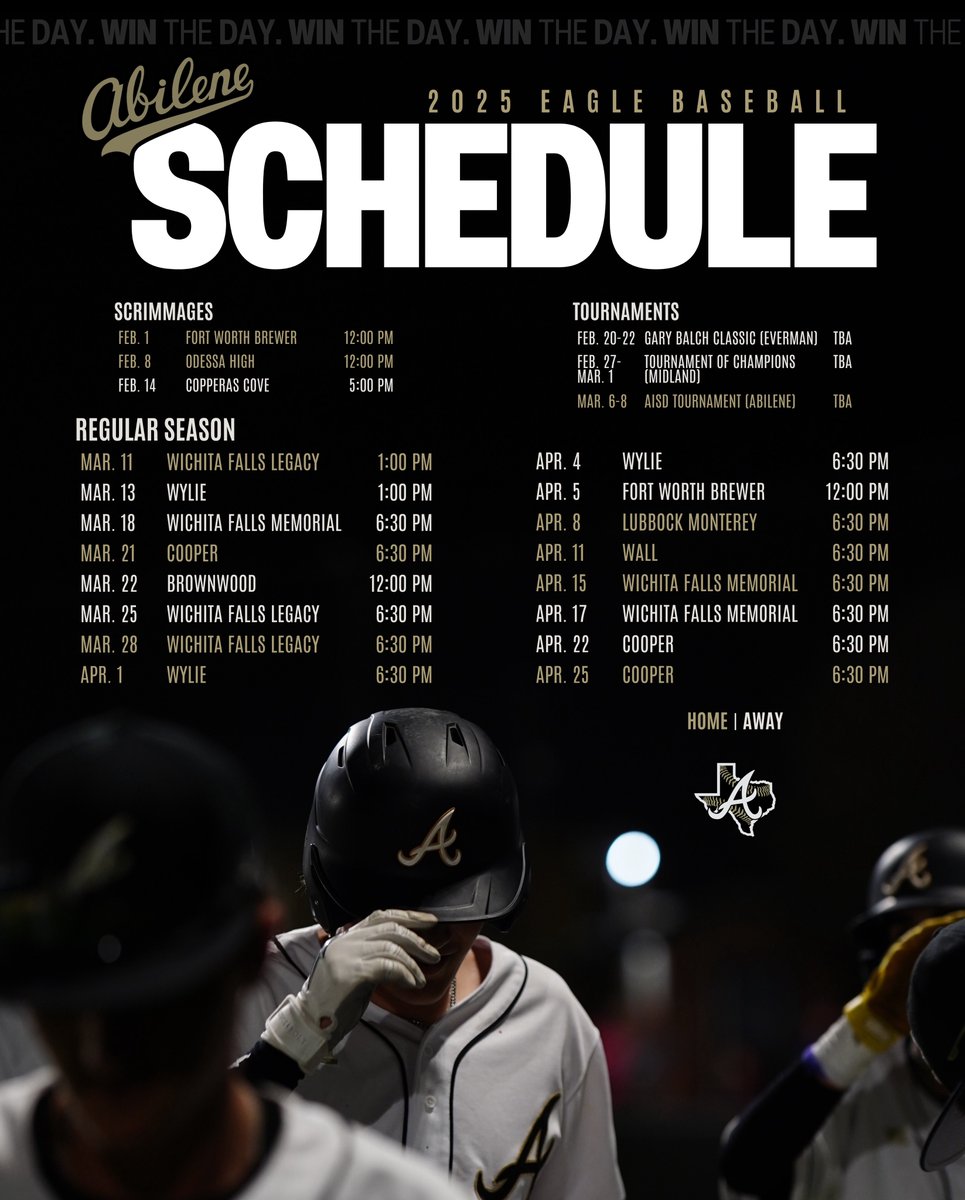2025 Season Schedule

#WTD | #EagleBaseball⚾️
