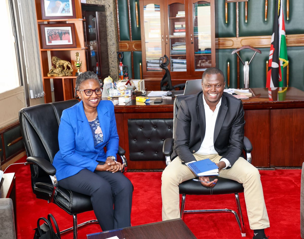 CharlyDanny91's tweet photo. Today Hon @NdindiNyoro  hosted a delegation from Rwanda the Ethiopia Securities Exchange (ESX)who are in Kenya to study how the NSE works.The team was led by Wintana Kidane and Wongel Tamene
There are many opportunities of Investment and doing business in Ethiopia.
#NN2THEFUTURE https://t.co/s3uP9k0are