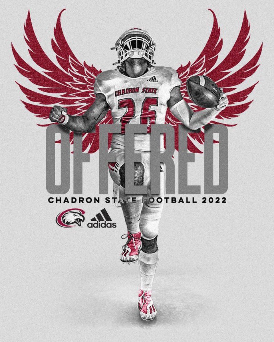 After talking to coach <a href="/WesCoomes/">Wes Coomes</a> I am blessed to have received an offer from <a href="/CSCFootball/">Chadron State Football</a> ‼️