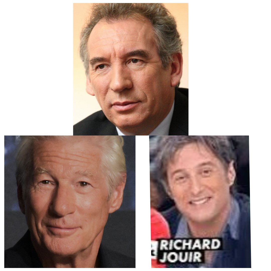 blain_arnaud's tweet photo. #Bayrou se compare à #RichardGere... Perso je trouve qu'il ressemble plus à #Richardjouir #Antoinedecaunes 🤣 https://t.co/oYo5BAS6hD