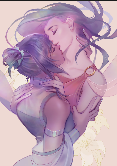 「it's midnight pass the yuri 」|kiDChan @ will meet you soonのイラスト