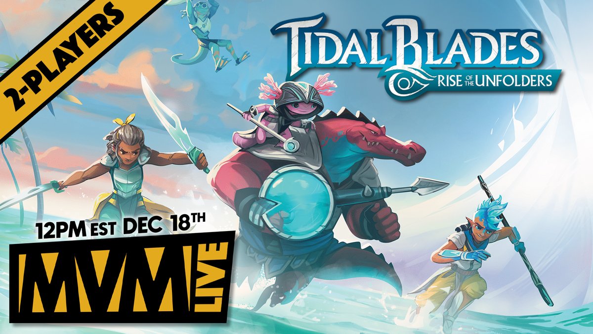 It's been on two of our Holiday Gift Guides for a reason! Today, we're playing Tidal Blades 2 LIVE! Join us very soon as 12pm EST, right here:
youtube.com/live/1Vo5_Xivl…