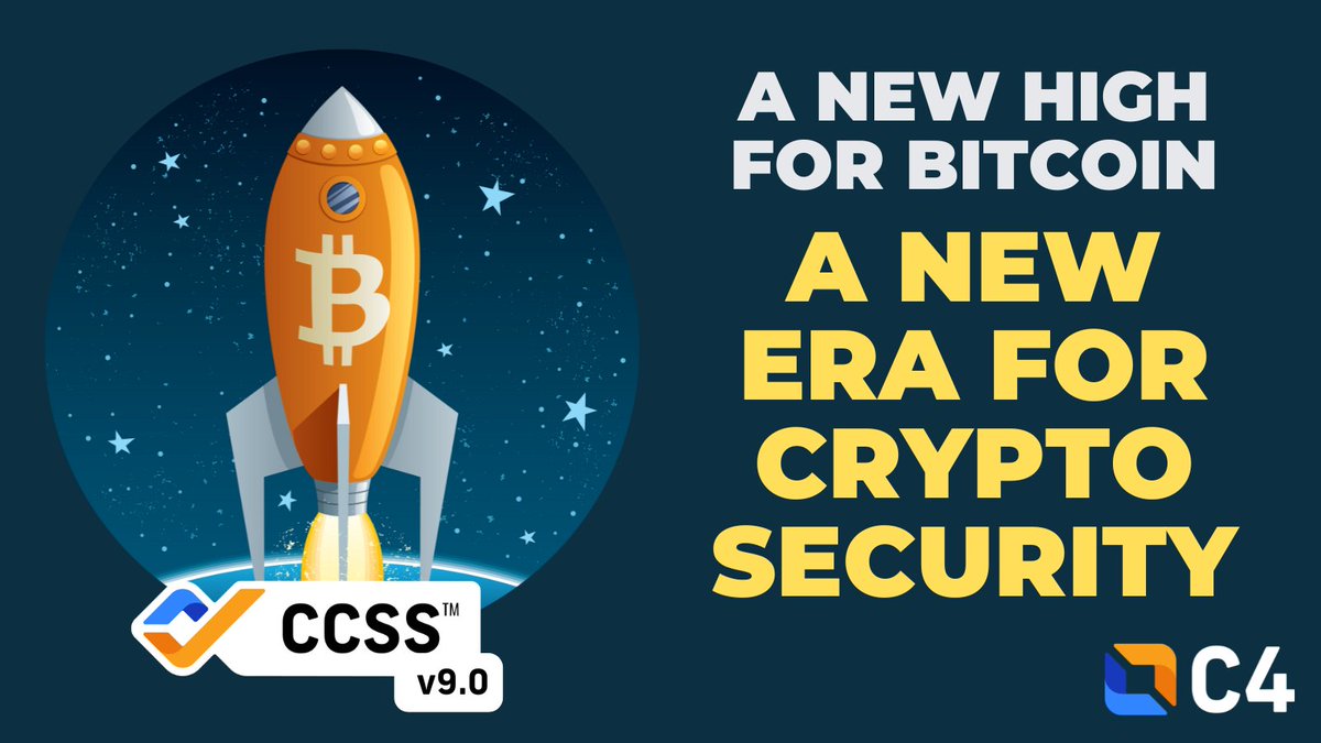 LearnMoreWithC4's tweet photo. 🚀 Bitcoin hit a new all-time high yesterday—the same day CCSS v9.0 launched!

Now more than ever, we need standardized private key management.

🔗 Read the standard &amp; share your feedback: https://t.co/ylCcxVJY79

#CCSS #BitcoinATH #CryptoSecurity https://t.co/oK6cvAxzAJ