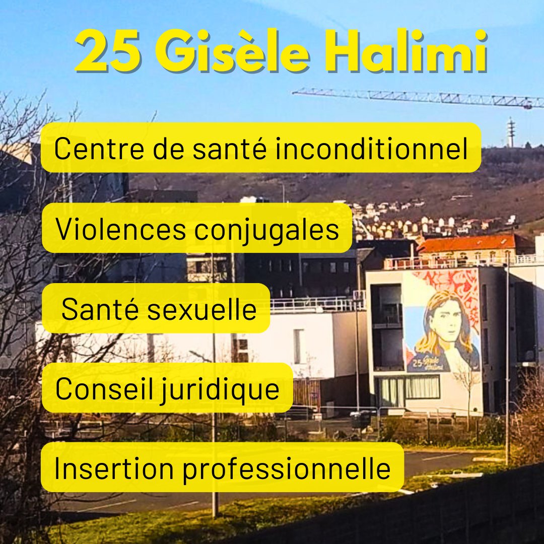 🎂 Un an déjà que le 25 Gisèle Halimi a ouvert ses portes (lieu de ressources et de répit dédié aux femmes)

🔢 8 mois : 7872 femmes qui auront eu recours au 25 Gisèle H.

♀️​♂️​ Ce projet est l'aboutissement de notre lutte contre les violences sexistes et sexuelles #CMClermont