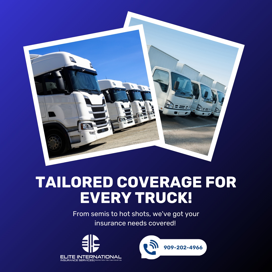 EliteInternat13's tweet image. From semis to hot shots, we’ve got the perfect insurance solution for your unique needs. 

No truck too big or small—we cover them all! 🚛 

📞 909-202-4966
🌐 eliteintins.com
📧 Info@eliteintins.com

#EliteInsuranceServices #TruckInsurancePros #InsuranceExperts