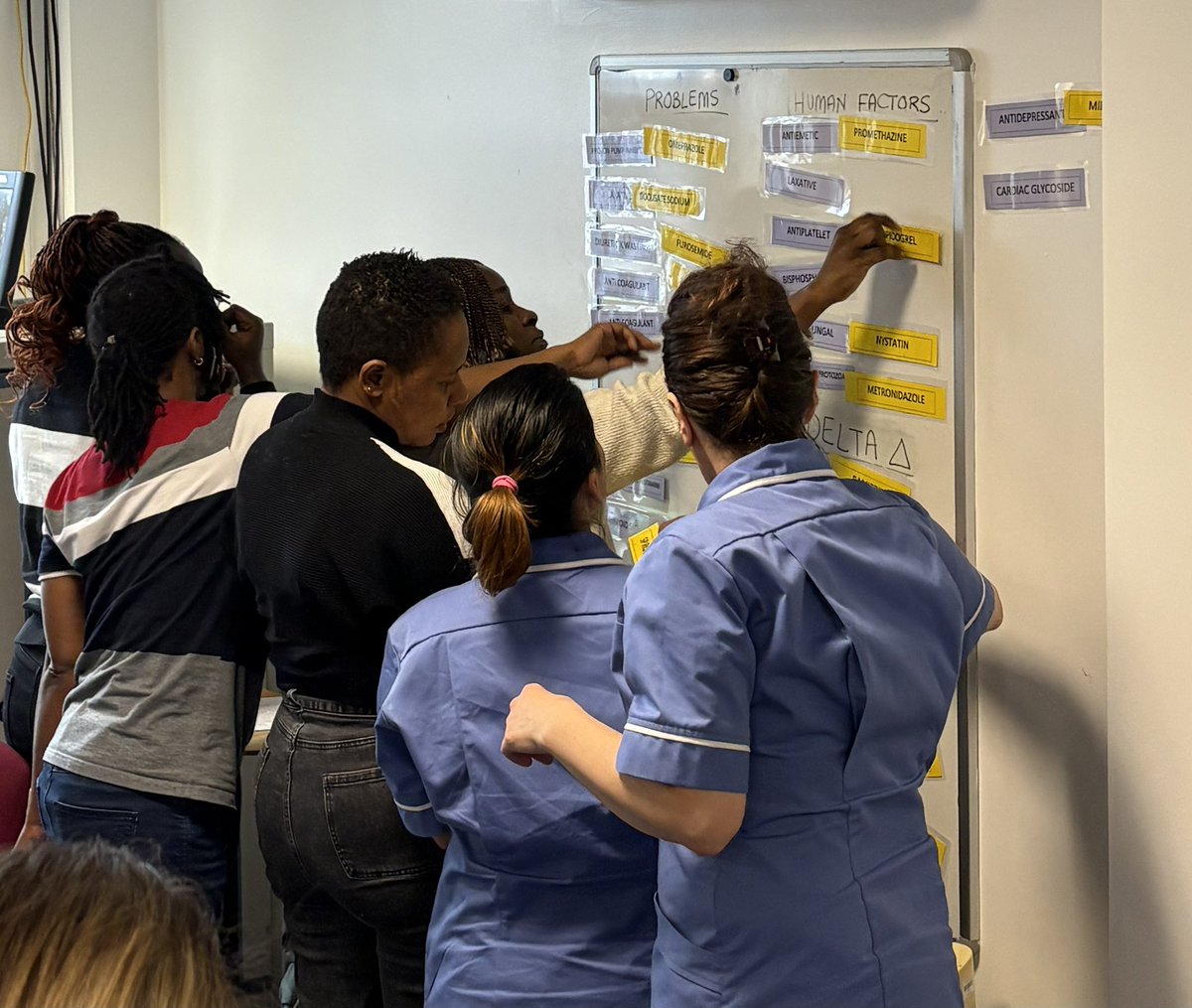 That’s a wrap on our last <a href="/HcopTeam/">TeamHCOP_NUH</a> induction of 2024 .Welcome to our new nurses who shone their skills and team work during simulations &amp; medicines safety activities💪 I have tired them out for sure!😂 Big thanks to Steph <a href="/NUHPharmacy/">NUH Pharmacy</a> &amp; <a href="/trentsimulation/">Trent Simulation</a> for all your knowledge⭐️