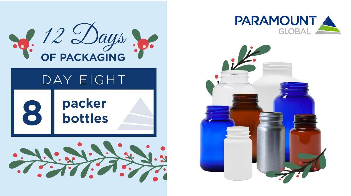 ParamountGlbl's tweet image. Day 8: Packer Bottles 🎶 On the 8th day of packaging, packers stole the show—for pills and powders, they’re ready to go! 💊 
#PackagingSimplified #12DaysOfPackaging