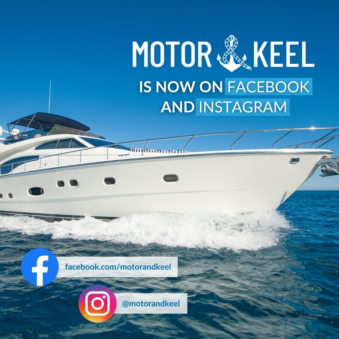 NetSourceMedia's tweet image. Motor and Keel is now on Facebook and Instagram! Follow us for boat listings, tips, and everything you need for your next adventure. ⚓

👉 facebook.com/motorandkeel/ 
👉 instagram.com/motorandkeel/