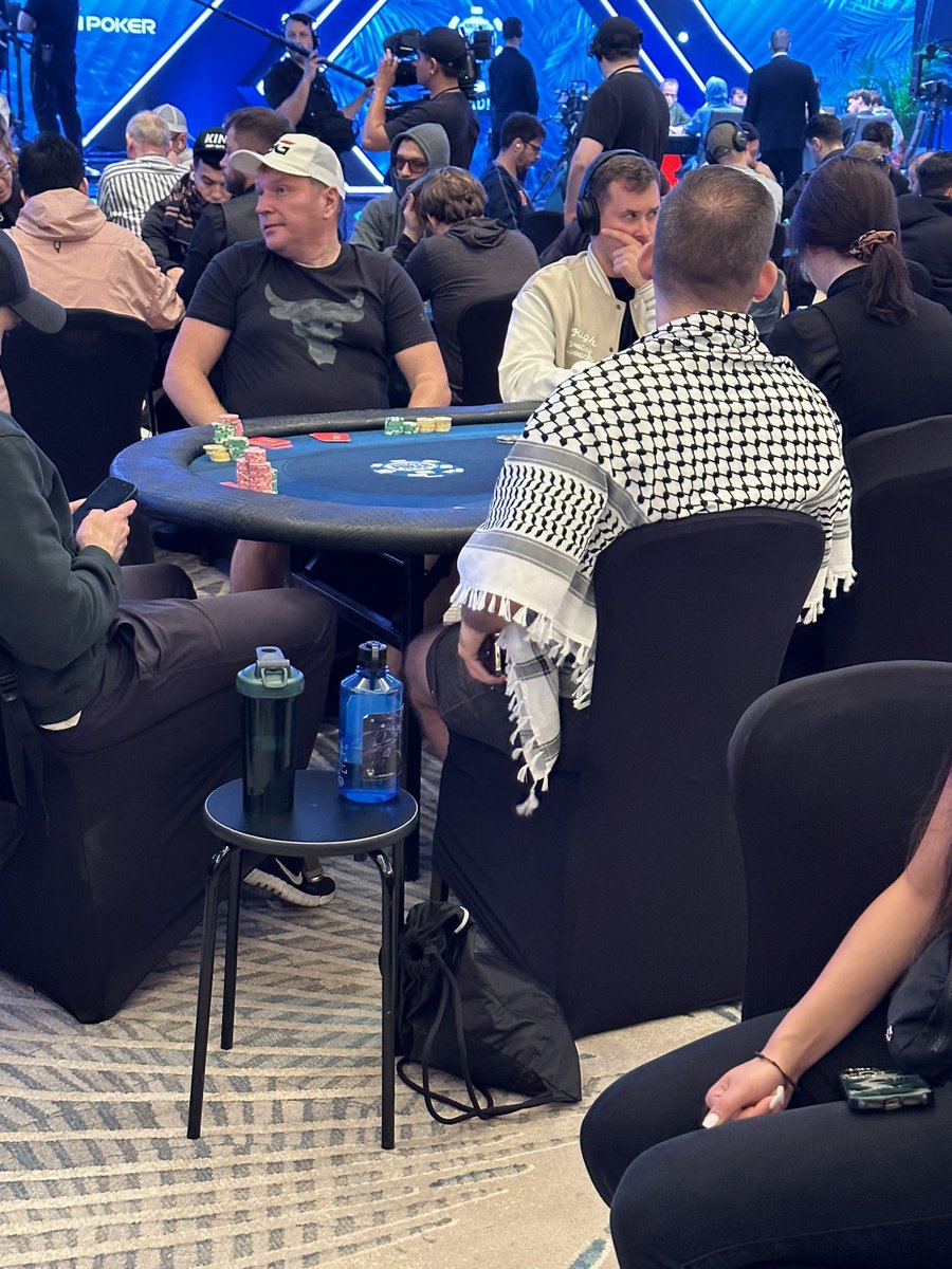Hey <a href="/WSOP/">WSOP - World Series of Poker</a> <a href="/JackEffel/">Jack Effel</a> <a href="/GGPoker/">GGPoker</a>, are political statements such as wearing a keffiyeh, or maybe a “free Palestine” or “fuck Gaza” apparel permitted at your events? Please clarify your stance to avoid ambiguity and confusion going forward.