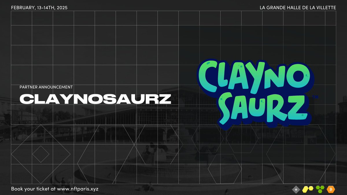 Partner Announcement

<a href="/Claynosaurz/">Claynosaurz</a> is sponsoring NFT Paris 2025.