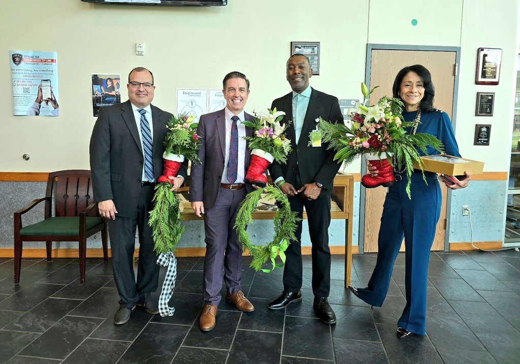 Carl Wunsche Sr. High School (@cwhs_springisd) on Twitter photo The Christmas Decorating Competition at CWHS was a festive showdown between the 3 Towers. After tough judging by <a href="/SpringISD_Super/">Dr. Lupita Hinojosa</a> & leadership, the Medical Tower took home the trophy. In the end, though, we all shared in the joy of the season! 🎅✨️
<a href="/DrAlfredJames/">Alfred James, Ed.D.</a> The Christmas Decorating Competition at CWHS was a festive showdown between the 3 Towers. After tough judging by <a href="/SpringISD_Super/">Dr. Lupita Hinojosa</a> & leadership, the Medical Tower took home the trophy. In the end, though, we all shared in the joy of the season! 🎅✨️
<a href="/DrAlfredJames/">Alfred James, Ed.D.</a>