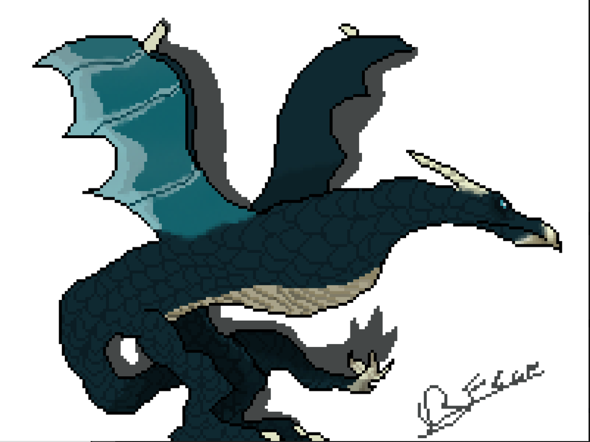 Fran50356502's tweet photo. otro dibujo chingon, esta vez de un wyvern, la verdad estoy muy feliz con el resultado y como voy mejorando 🦍 https://t.co/1PEVnPlRFA
