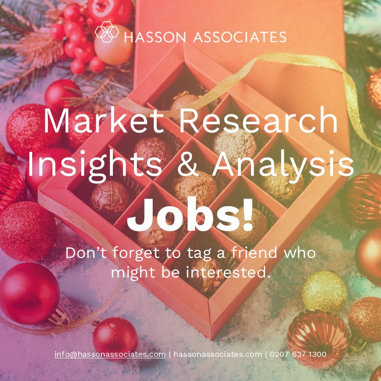 HassonAssociate's tweet photo. Like a festive chocolate selection box, these Market Research jobs are just too good to resist!

Jobs:https://t.co/l68skCdxTm

 📧info@hassonassociates.com
 📞0207 637 1300
 🌐https://t.co/4RHJZsFfPc
 
 #MRX #Recruitment #MarketResearch #Insights #Analysis #Jobs https://t.co/bQYkCGzjAw