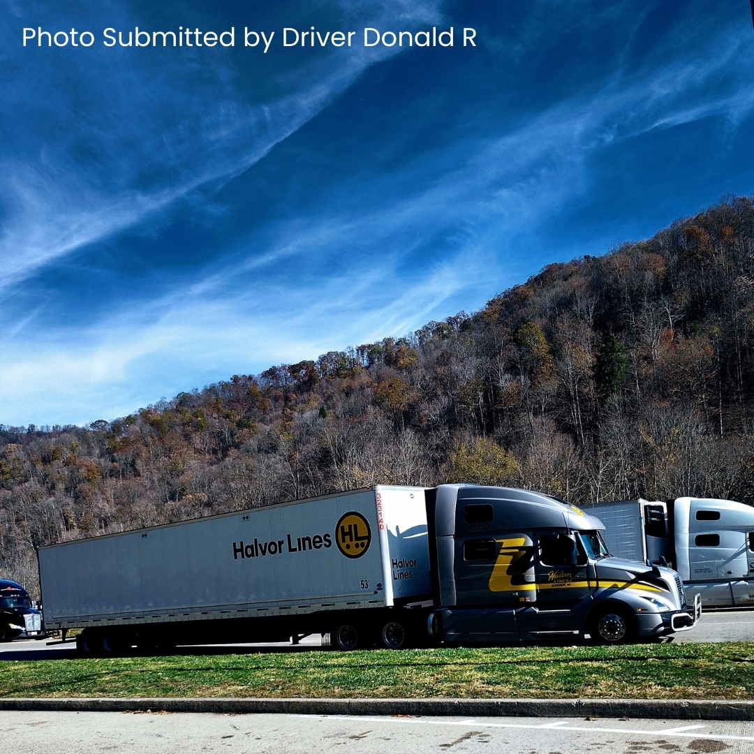 Halvor_Lines's tweet photo. A perk of OTR life: you move through some of the most beautiful parts of America. A big thanks to driver Donald R. for sharing this shot from West Virginia. https://t.co/Lsj6sXnWJE