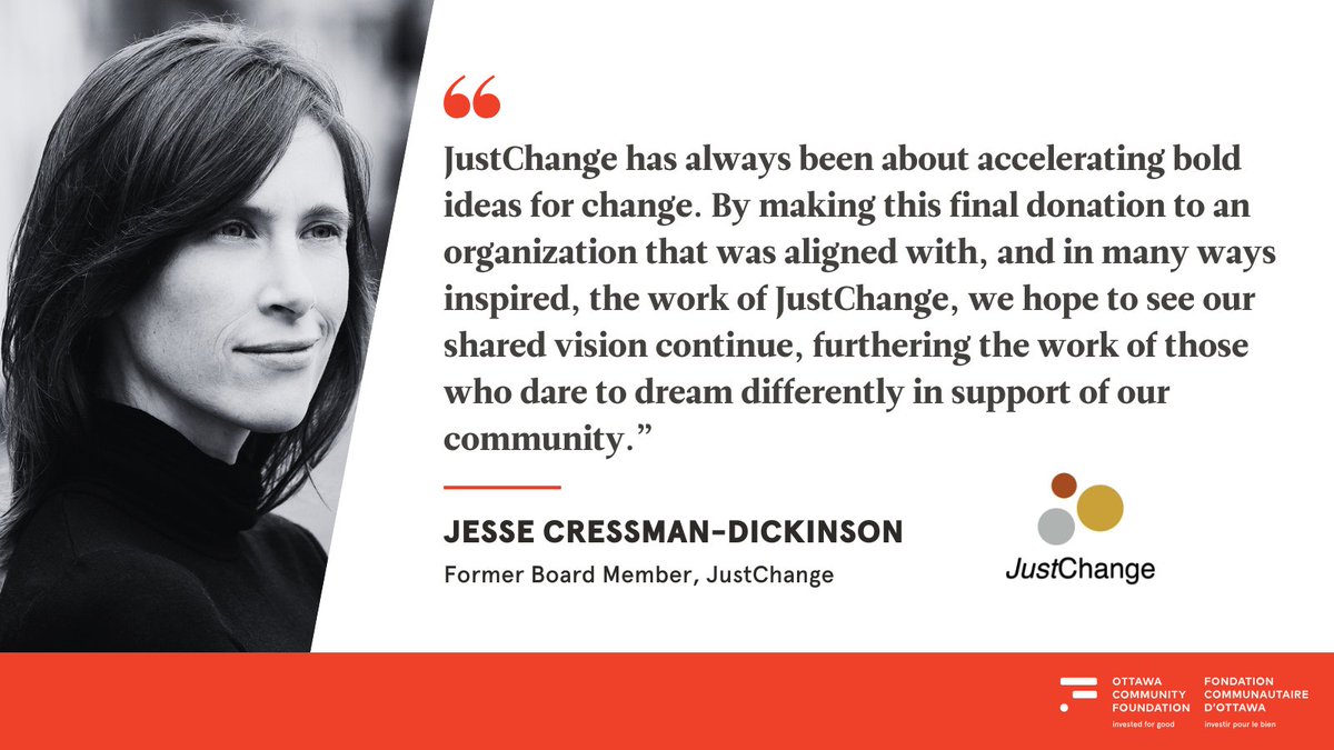 OttCommFdn's tweet image. JustChange Ottawa supported community-driven projects with micro grants. As they wrap up operations, they made their final contribution to the OCF&apos;s Community Fund, supporting the city&apos;s wellbeing and priority needs. Proud to carry forward this legacy and make an impact. 🧡