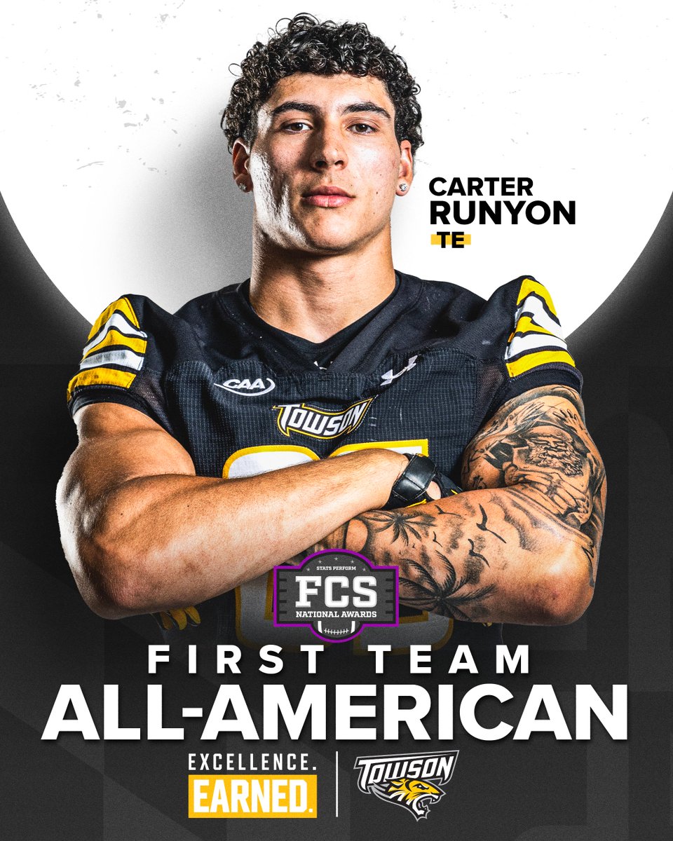 First.  Team.  All-American.  Carter Runyon.
📰- towsontigers.com/news/2024/12/1…
#GohTigers | #ARETE