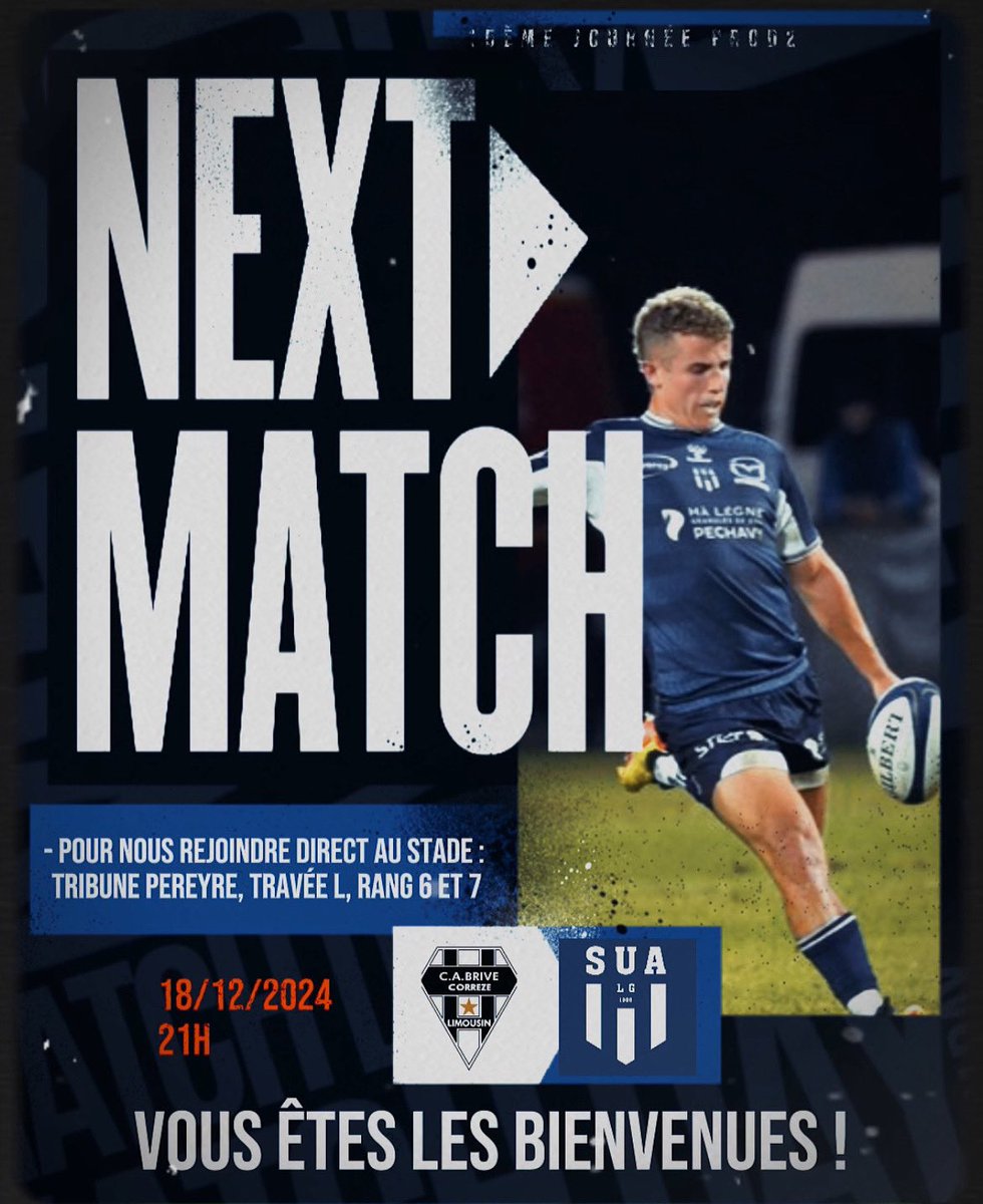 aginnum's tweet photo. PS: Pas besoin d’être adhérent pour venir ! L’occasion de faire connaissance avec l’asso … l’essayer c’est l’adopter 😉 #sua #agen #brivelagaillarde #aginnum #prod2 #rugby #rugbyfan https://t.co/JNBK8khQCx