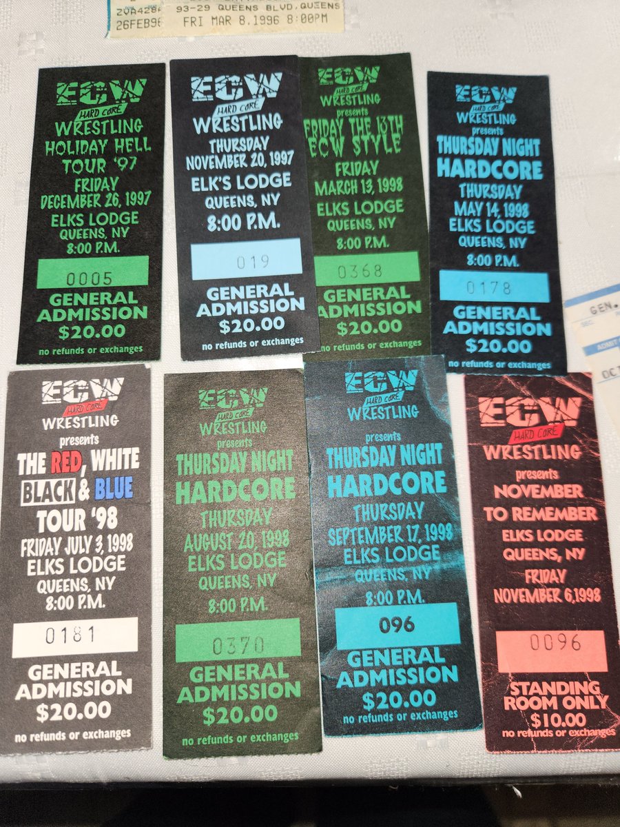 metaldrew's tweet photo. @ECWDivaFrancine Can you hear these tickets like I do? ❤️ https://t.co/vcXazQclh5