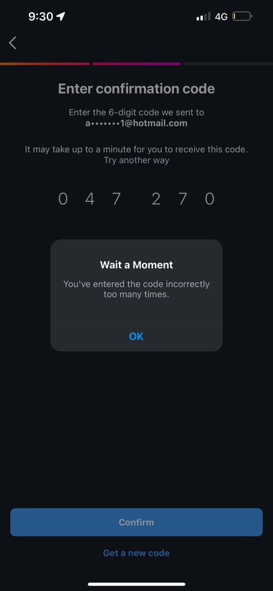 allysonfa's tweet photo. @instagram my account has been hacked and now I don’t have any access, the hacker keeps sending messages to all my followers trying to scam them all, and now every time I try to recover my account using my email I keep getting this message, can you help me please https://t.co/7h488oOvDz