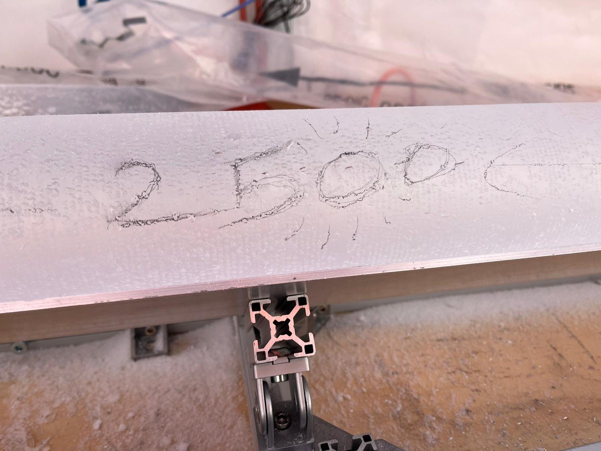 Beyond EPICA (@oldestice) on Twitter photo The drilling passed the depth of 2500 m today: Lison, Federico and Matthias are very happy! 
Big news is coming!
📸F. Scoto©PNRA/IPEV The drilling passed the depth of 2500 m today: Lison, Federico and Matthias are very happy! 
Big news is coming!
📸F. Scoto©PNRA/IPEV