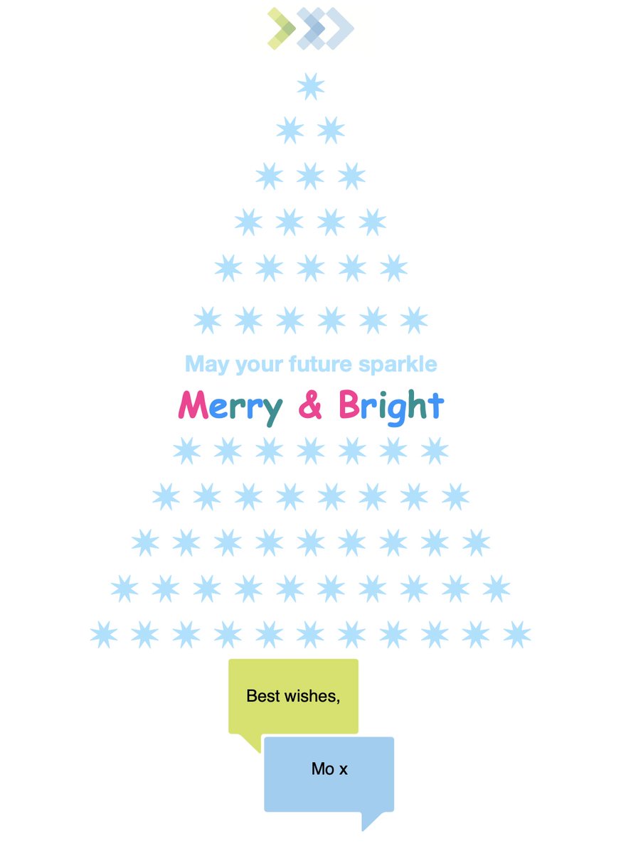 mohumphries's tweet photo. Sending best wishes to my Friends, Clients and Connections. May your Future Sparkle Merry &amp; Bright as we head into a New Year!
Best wishes, Mo https://t.co/yAO0LgFMDB