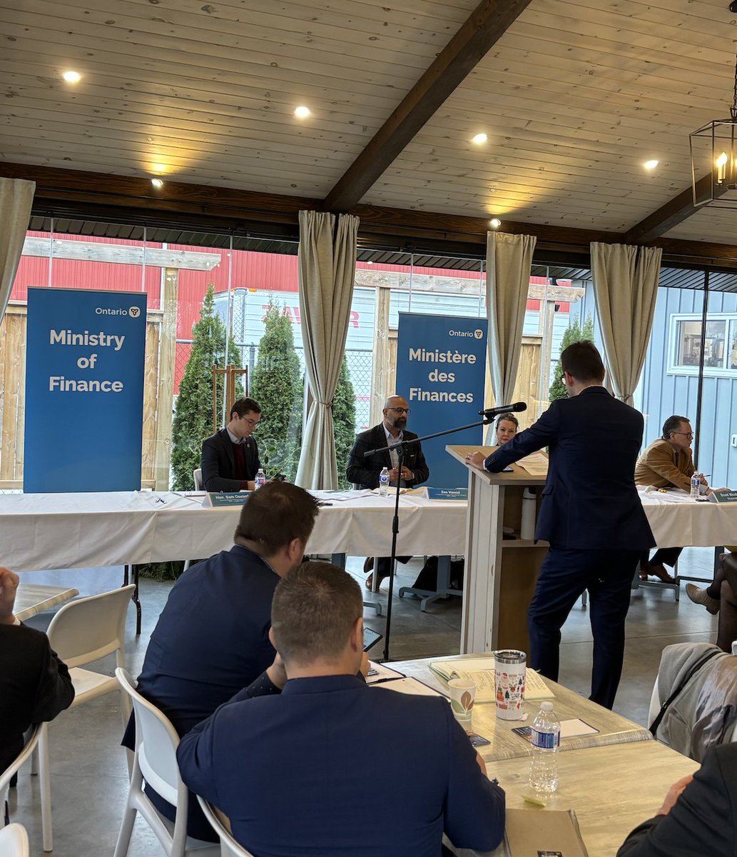 Today the Hamilton Chamber, alongside a handful of Chamber Members, delegated at the 2025 Ontario Budget consultation. 

📸 Chamber Policy &amp; Advocacy Council Member Nick Switalski from McMaster University.