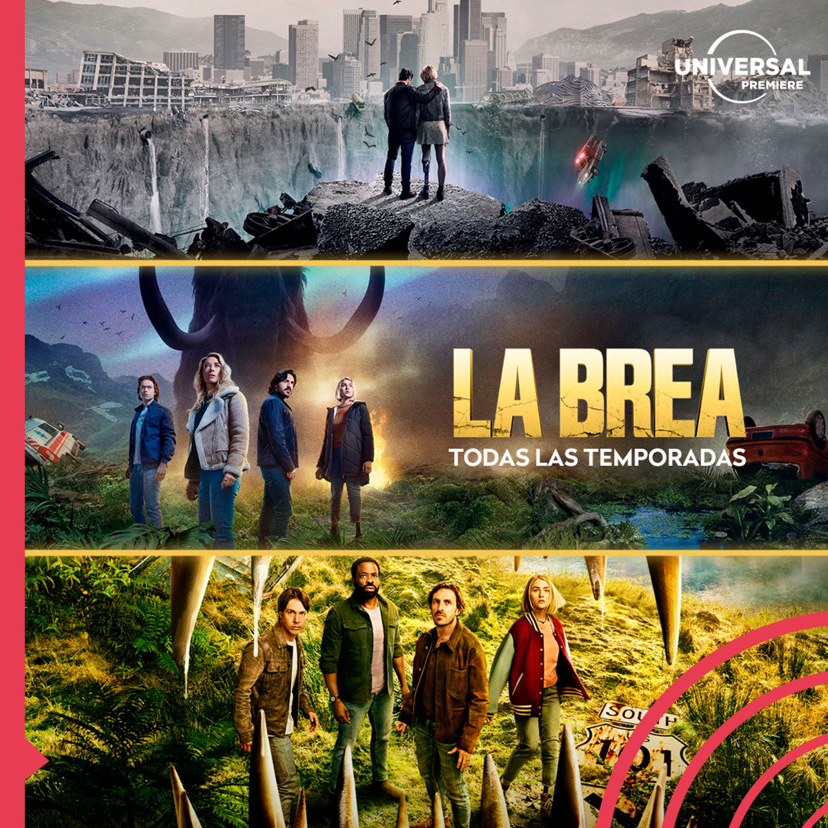Sensaok's tweet photo. ¿Para qué esperar? #LaBrea TODAS las temporadas ya están disponibles en #Sensa #OnDemand y en #UniversalPlus https://t.co/dXiuMra9IZ