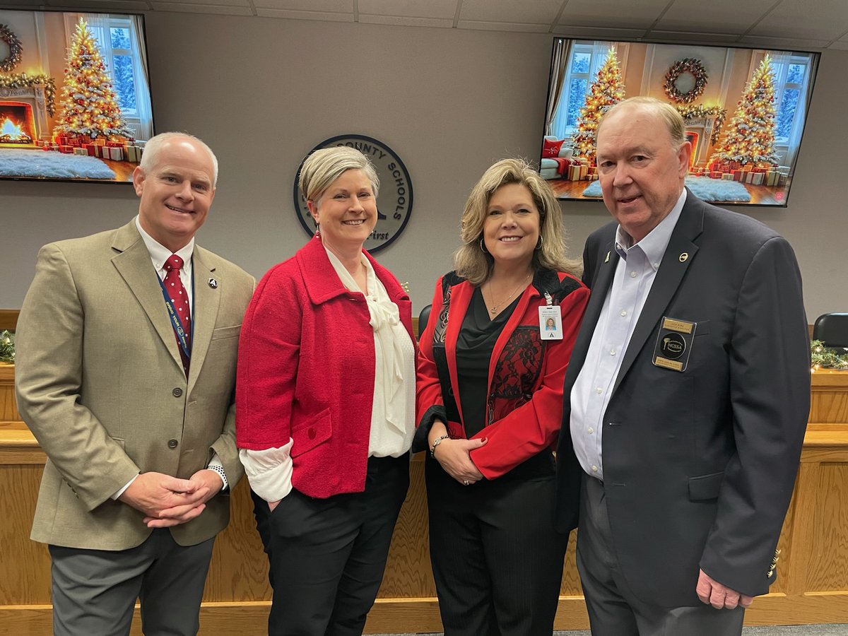 The Executive Director of the North Carolina School Superintendents' Association Jack Hoke stopped by ACS during our Christmas Drop In for public school supporters. Hoke served as Superintendent of Alexander County Schools from 2001-2012.