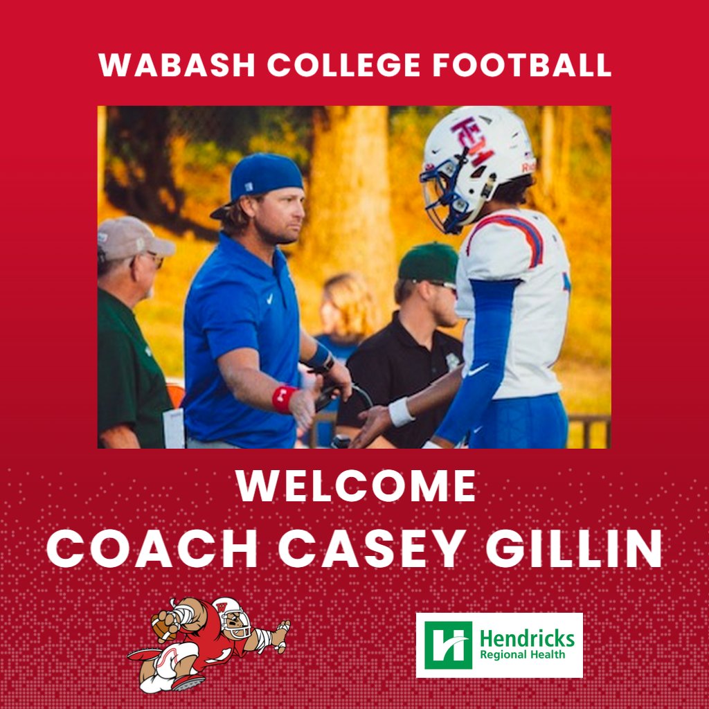 <a href="/WabashFB/">Wabash College Football</a> welcomes new offensive coordinator Casey Gillin to the coaching staff!!!

Coach Gillin joins the Little Giants after stints at Mooresville and Indian Creek high schools and the University of Indianapolis!!

Welcome Coach Gillin!!!

loom.ly/XWBPnKo

#WAF 

<a href="/NCAC/">NCAC</a>