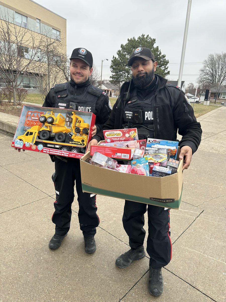 Ty <a href="/TPS23Div/">23 Division</a> for your generosity! <a href="/MalecStanley/">Stanley Malec</a> <a href="/TCDSB/">Toronto Catholic District School Board</a> <a href="/Equity_TCDSB/">TCDSB Indigenous Ed, Equity & Community Relations</a> <a href="/TPSOperations/">Toronto Police Operations</a>