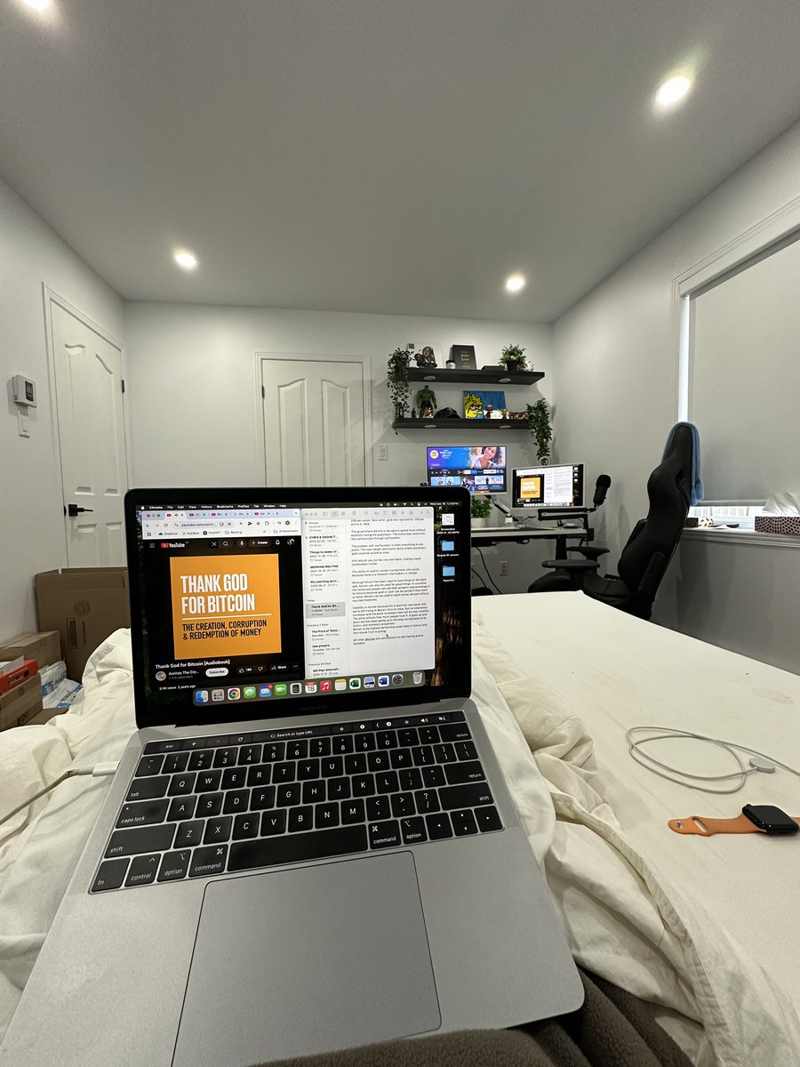 Just finished Thank God for Bitcoin ✅
<a href="/CJ_Johnson17th/">WealthSquad Chris 🌴</a> 

Onto The Bitcoin Standard 🤓