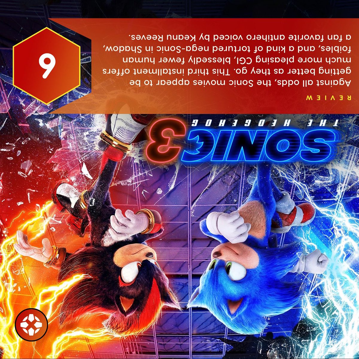 SonicHubYT's tweet photo. Yooooo IGN gave Sonic Movie 3 a 9 let’s go!!! Well deserved https://t.co/u5VrbwgxCS