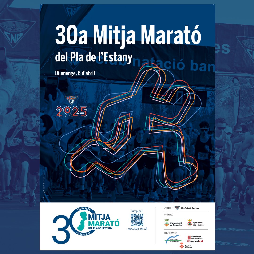 Estàvem impacients per presentar-vos el cartell de la 30a edició de la Mitja Marató del Pla de l’Estany🚀🤩

Avui ja us el podem mostrar! 😍

I.. després del cartell ja sabeu què toca no?

Estigueu ben atents/es!