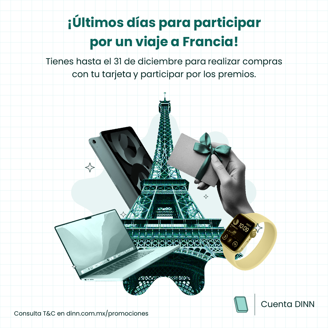 ¡Tienes pocos días para participar por un viaje a Francia! ✈️