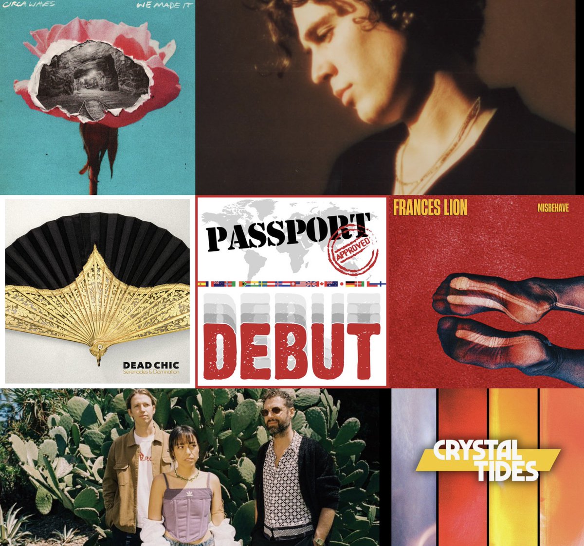 passportapprovd's tweet photo. New music this week includes:
@iamfranceslion - Misbehave
@CircaWaves - We Made It
@filboriva - I’m Fine (Alone Again)
@crystaltidesuk - Drive You Home
#DeadChic - Fortune
@telenovamusic - Tremor, Traces
_
_
#newmusic #nowplaying #debut #music #indie #alternative #spotify https://t.co/vsXKmdIf9K
