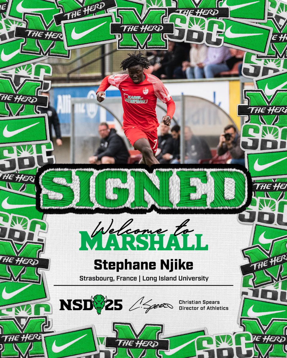 Welcome to the family, Stephane!🤘

#WeAreMarshall