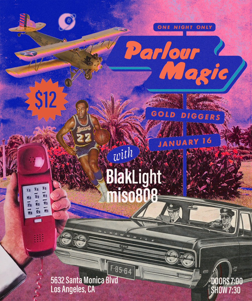 BlakLight (@blaklightband) on Twitter photo We're excited to announce our FIRST show of 2025!!
Join us supporting NYC's Parlour Magic @luc_fmc, alongside miso808, at <a href="/golddiggers_la/">Gold-Diggers</a> Los Angeles on Thursday January 16th!!
T I C K E T S | bit.ly/3OZFjTV We're excited to announce our FIRST show of 2025!!
Join us supporting NYC's Parlour Magic @luc_fmc, alongside miso808, at <a href="/golddiggers_la/">Gold-Diggers</a> Los Angeles on Thursday January 16th!!
T I C K E T S | bit.ly/3OZFjTV
