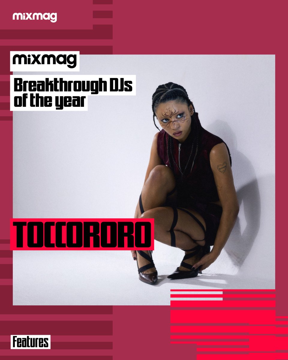 Mixmag (@mixmag) on Twitter photo <a href="/arthi_dj/">Arthi</a> <a href="/atmosblaq/">Atmos Blaq</a> <a href="/OhAzyr/">Olly Rowley</a> @BeatriceMbait <a href="/elc0rred0r/">CORREDORZiNHO ou CRRDR</a> <a href="/emajg3/">emma_jg</a> <a href="/evehive/">DJ Amaputano</a> <a href="/heavee773/">CHARGED UP</a> <a href="/kmotionzuk/">K Motionz</a> <a href="/looris/">Loris</a> <a href="/maxdeanmusic/">Max Dean</a> <a href="/Mu540/">dstv.</a> <a href="/SkylaTy/">SkylaTylaa</a> The Top 25 Breakthrough DJs of the Year 2024 🎚️
Cuban-Spanish rave sweetheart <a href="/Toccororo/">Chonisdesgarçons</a> has been onto big things in 2024 with her freestyle fusions of bass, raptor house, and guaracha
Check out the full list: bit.ly/MMTopBreakthro… <a href="/arthi_dj/">Arthi</a> <a href="/atmosblaq/">Atmos Blaq</a> <a href="/OhAzyr/">Olly Rowley</a> @BeatriceMbait <a href="/elc0rred0r/">CORREDORZiNHO ou CRRDR</a> <a href="/emajg3/">emma_jg</a> <a href="/evehive/">DJ Amaputano</a> <a href="/heavee773/">CHARGED UP</a> <a href="/kmotionzuk/">K Motionz</a> <a href="/looris/">Loris</a> <a href="/maxdeanmusic/">Max Dean</a> <a href="/Mu540/">dstv.</a> <a href="/SkylaTy/">SkylaTylaa</a> The Top 25 Breakthrough DJs of the Year 2024 🎚️
Cuban-Spanish rave sweetheart <a href="/Toccororo/">Chonisdesgarçons</a> has been onto big things in 2024 with her freestyle fusions of bass, raptor house, and guaracha
Check out the full list: bit.ly/MMTopBreakthro…