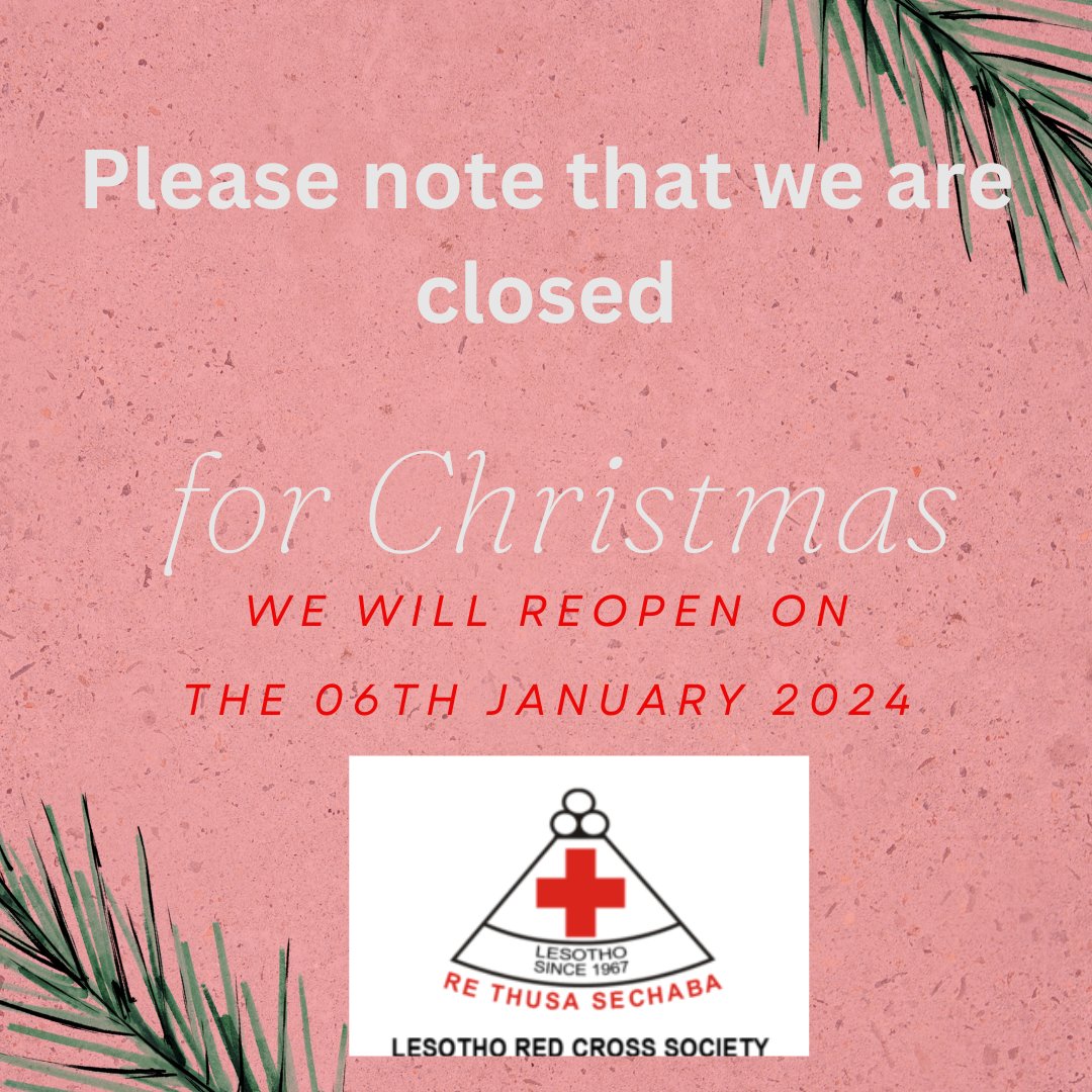 Please note that our offices are closed for Christmas holidays. thank you for your support❤️❤️❤️❤️