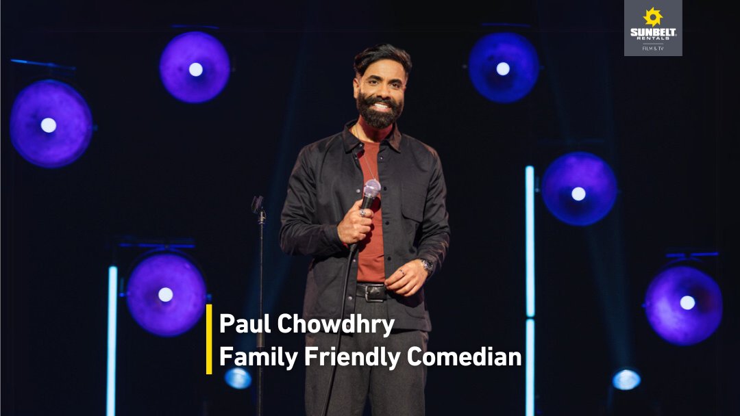 Back in October, we had the privilege of providing the lighting design &amp; delivery for award-winning stand-up comedian Paul Chowdhry.

The show was filmed exclusively for Sky Comedy, and we’re thrilled to share some great news - Family Friendly Comedian premieres this Friday!