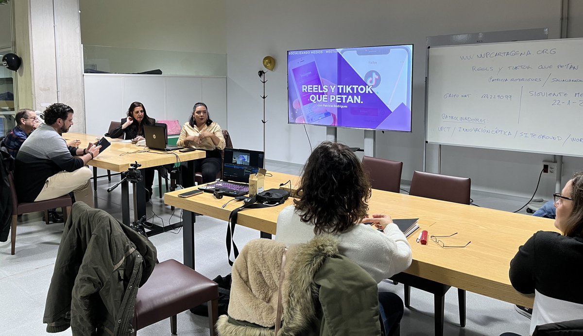 La Meet Up de <a href="/WPCartagena/">WordPress Cartagena</a> de esta tarde promete que lo vamos a petar en Tik Tok con Patricia Rodriguez de Socializandomedios.com
En <a href="/talentUPCT/">Talent+UPCT</a>