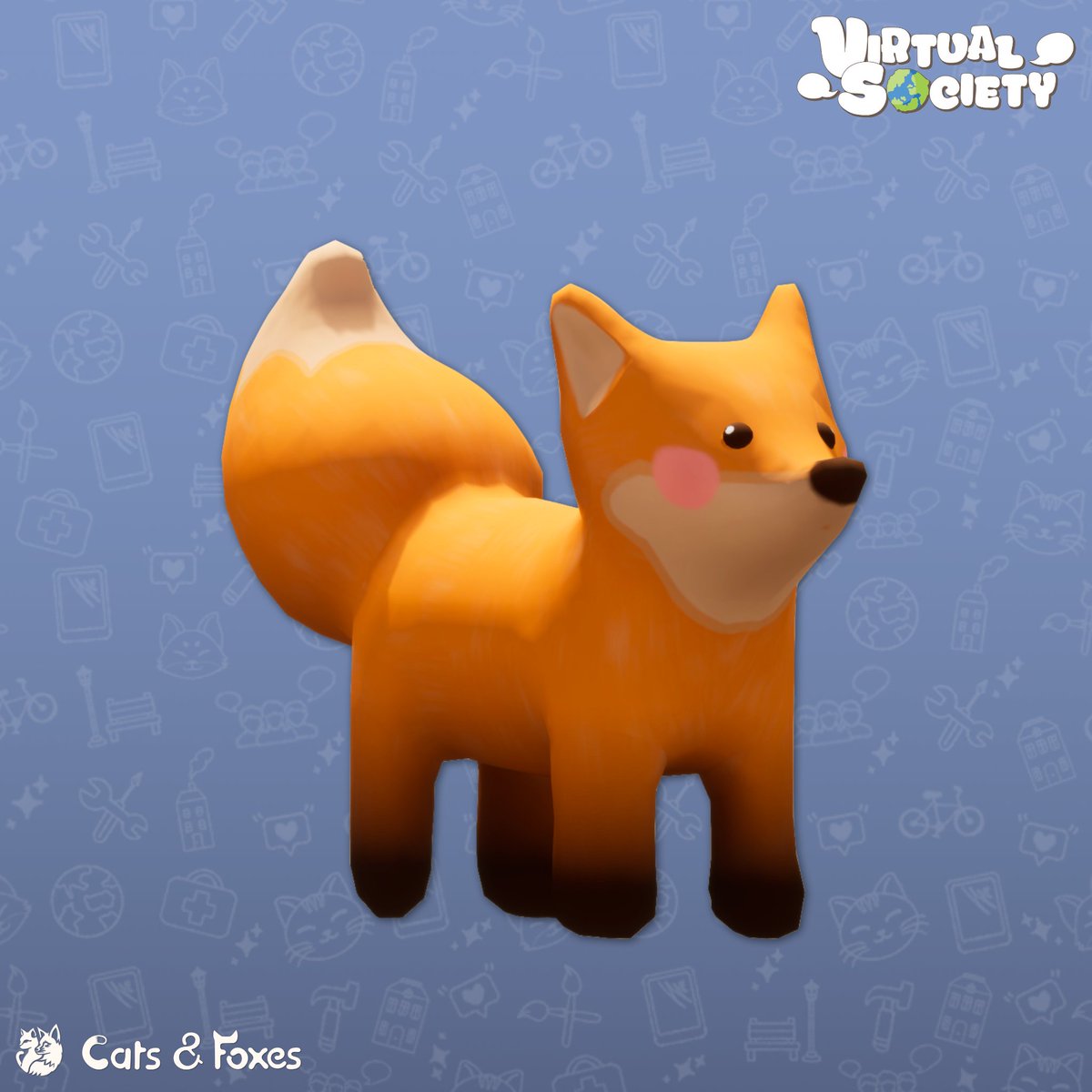 🦊Meet our adorable fox companion, fresh out of the concept stage and into 3D! 🧡 This little friend is ready to bring charm and warmth to your VirtualSociety adventures.

What do you think of this cutie?