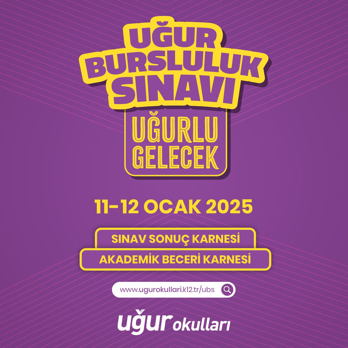 Uğur Bursluluk Sınavı için başvurular başladı!

🗓 12 Ocak 2025
📌 Özel Giresun Ugur Anadolu Lisesi
 ⏰️ 10.00 seansı 8. sınıf 
 ⏰️ 14.00 seansı 9,10 ve 11.sınıf

📌 Sınavda başarılı olan öğrenciler, belirlenen oranlarda eğitim bursu ile ödüllendirilecektir.

#UğurluGelecek